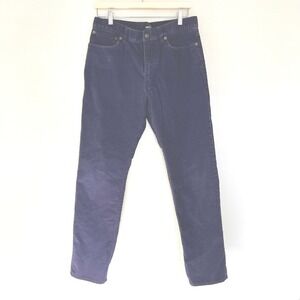 J.Crew Mercantile Flex Straight Fit Corduroy Pants Mens 32x32 Navy Blue Cords